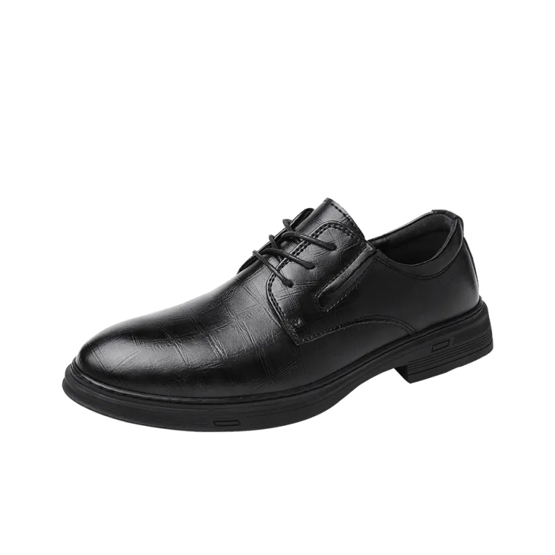 King Jinmai Dress Shoes Men's Black-1