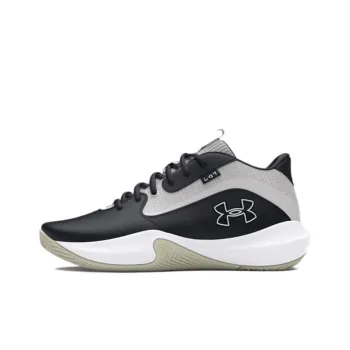 Under Armour Lockdown 7 Cushioning, Wear Resistant Low Top Basketball Shoes Men's Black Gray