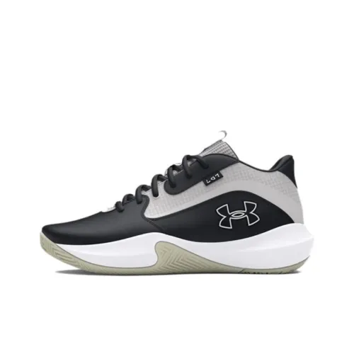 Under Armour Lockdown 7 Cushioning, Wear Resistant Low Top Basketball Shoes Men's Black Gray