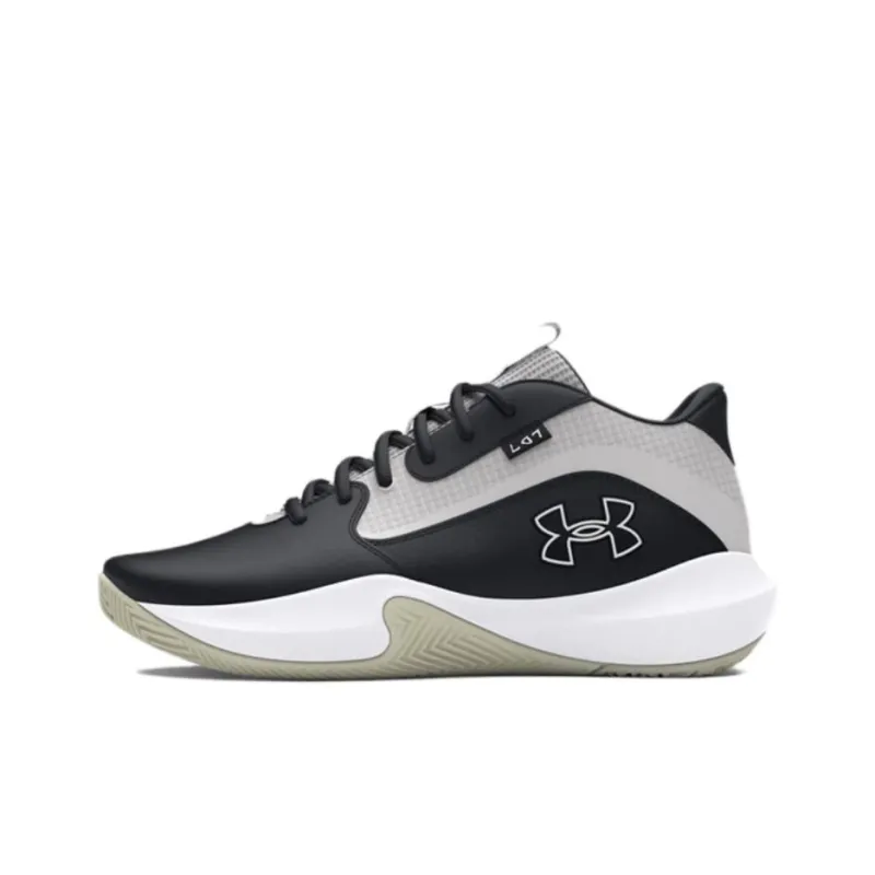 Under Armour Lockdown 7 Cushioning, Wear Resistant Low Top Basketball Shoes Men's Black Gray-0