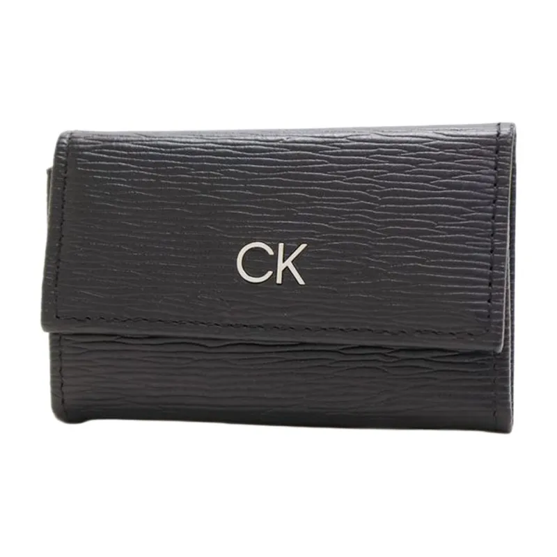 CALVIN KLEIN Leather Key Pouch Men's Black-1