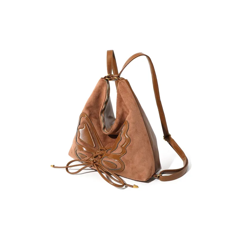 MASTER CANVAS Fabric Backpack Shoulder Bag Large Size Women's Brown/Coffee/Black-6