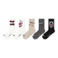 Summer Trendy Illustration Crew Socks D Set-5 Pack[7A Antibacterial Odor-Resistant]