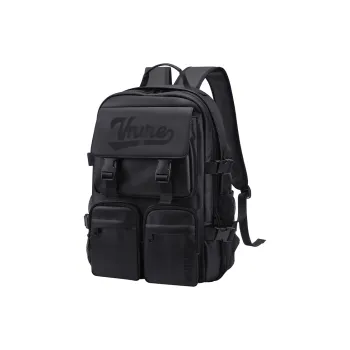 V.NINE Fabric 15.6 Inch Laptop Backpack For Men, University Student Backpack Tubas Men's Space Black