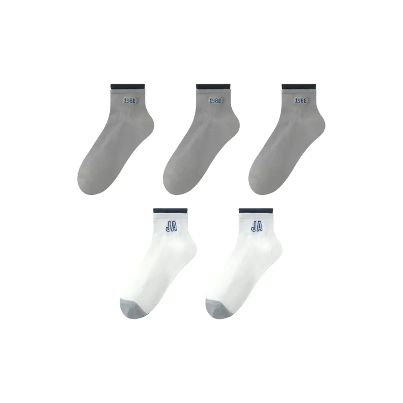 MIIOW Mid Calf Socks Men's 5 Pack-12