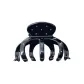 Black Polka Dot Tubas Pumpkin Claw Clip