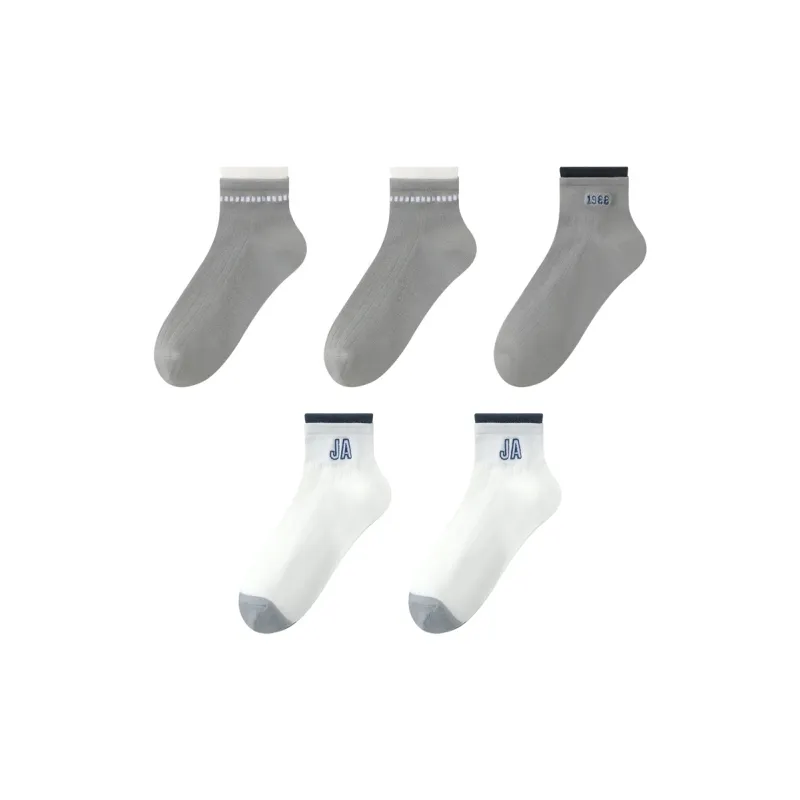 MIIOW Mid Calf Socks Men's 5 Pack-9