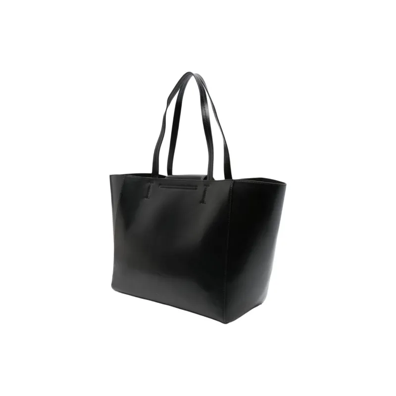 CALVIN KLEIN Recycled Polyester With Polyurethane Coating Tote Bag Shopping Bag Handbag Women's Black-1
