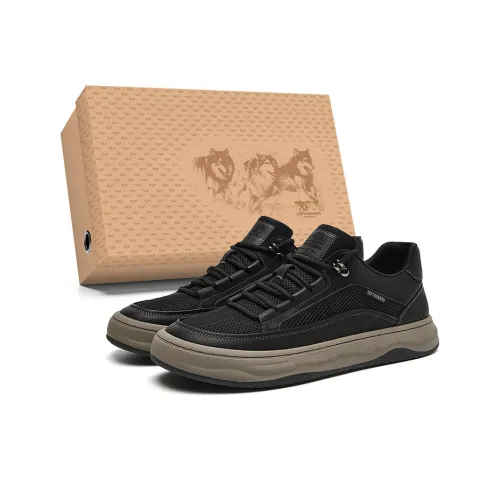 SEPTWOLVES Skateboard Shoes Men Low-Top