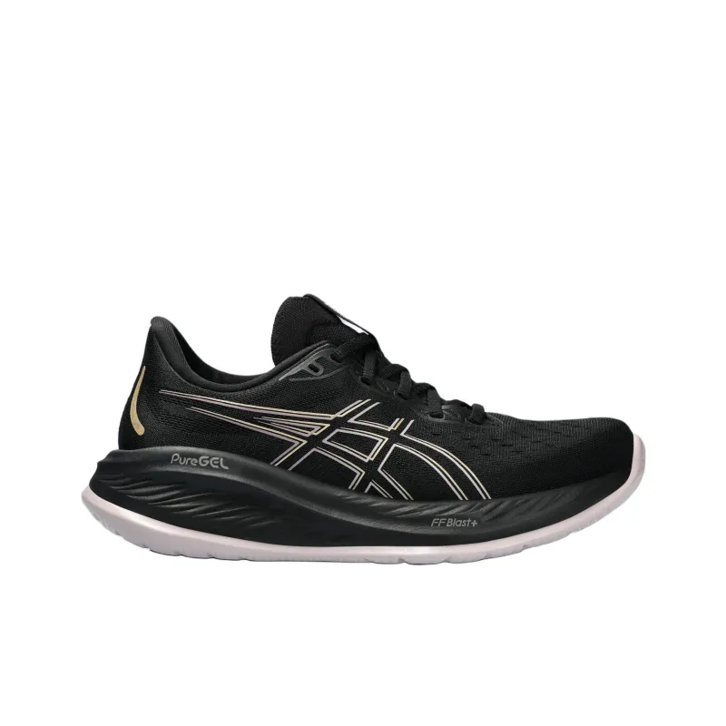 Asics Gel Cumulus 26 Slip Resistant, Abrasion Resistant, Breathable Low Top Running Shoes Women's Black White-1