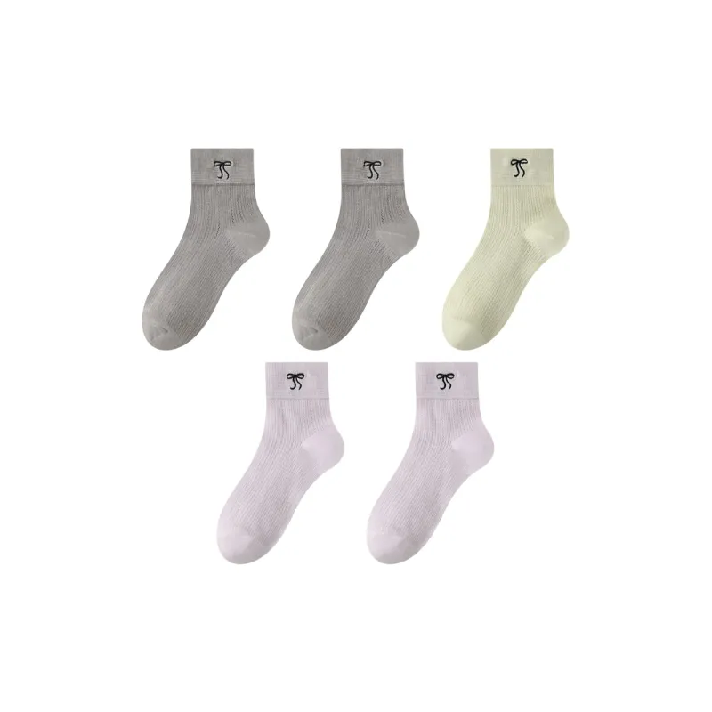 MIIOW Mid Calf Socks Unisex 5 Pack-13