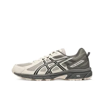 Asics Gel Venture 6 Cushioning Breathable Rebound Low Top Running Shoes Men's Gray Green White