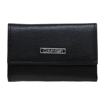CALVIN KLEIN Leather Key Pouch Men's Black