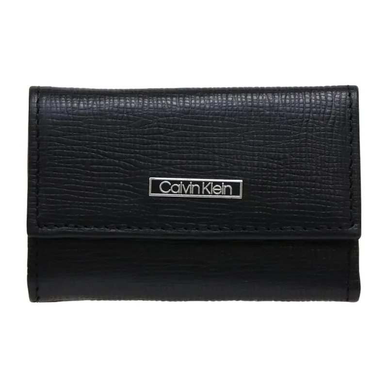CALVIN KLEIN Leather Key Pouch Men's Black-0