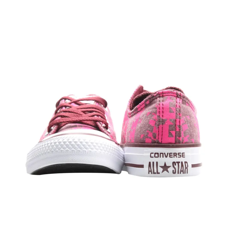 Converse Chuck Taylor All Star Anti Slip Wear Resistant Low Top Canvas Shoes Women's Pink-3