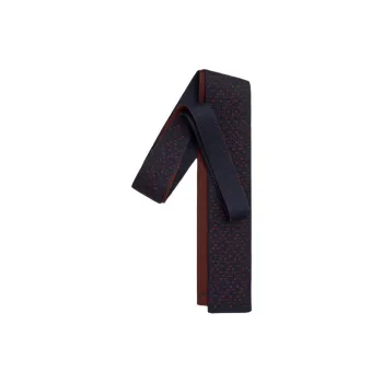 HERMES Silk Ties Men's Dark Blue