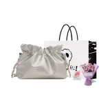 Silver+Exclusive Shopping Bag+Greeting Card+Dried Flower