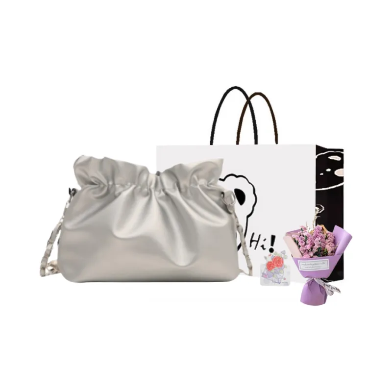 NX DOUGHNUT PU Shoulder Bag Crossbody Bag Regular Women's White Silver Black Coffee-35