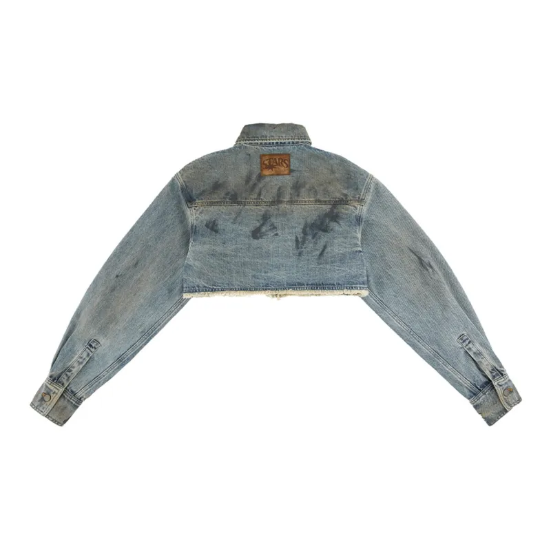 Starwalk Soldier Denim Jacket Women's Denim Blue-1