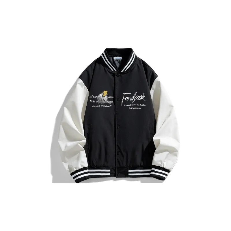 FONDLOOK Baseball Jacket Unisex-1