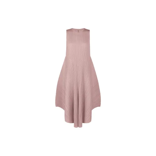 PLEATS PLEASE ISSEY MIYAKE Sleeveless Dresses Women's Gray Pink