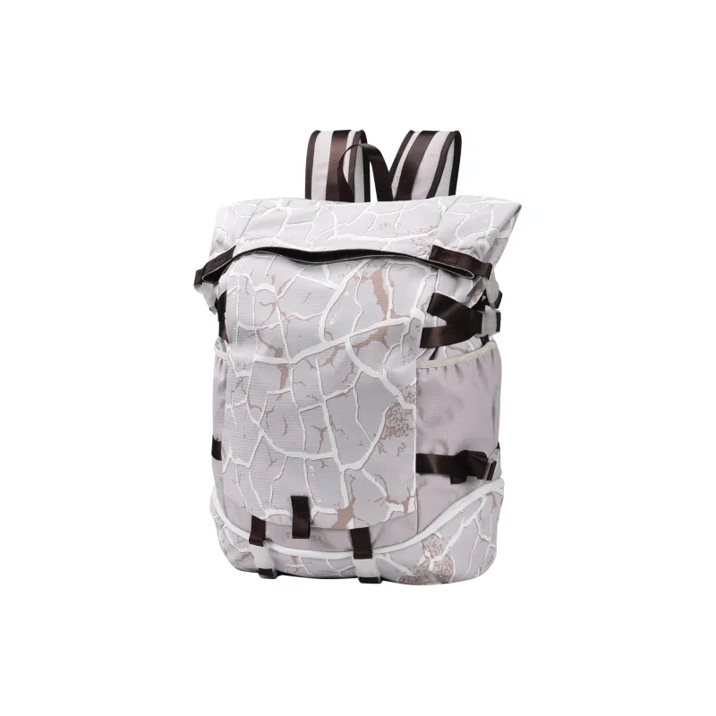 FINITE LOOP Bottle Eco Friendly Cloth Backpack Tubas Unisex Ecru-1