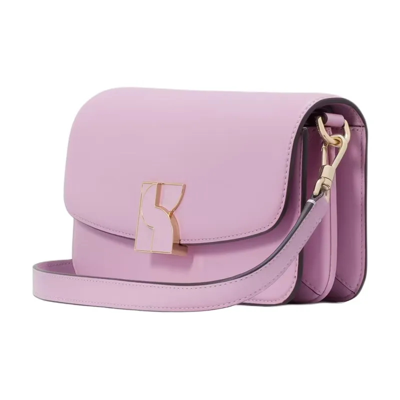 Kate Spade Nappa Leather Crossbody Bag, Shoulder Bag Trumpets Women's Berry Cream-1