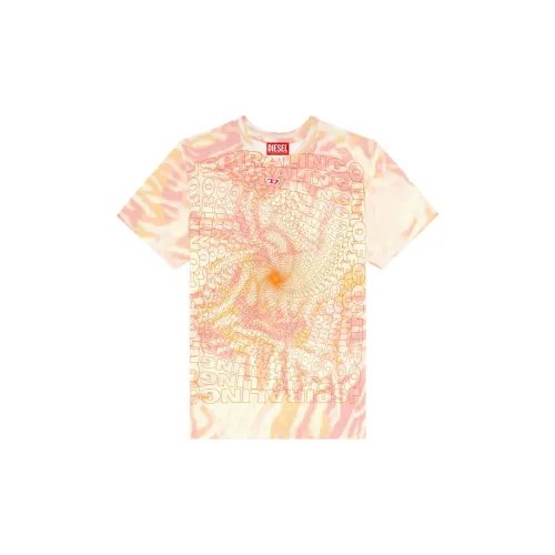 DIESEL T-Shirts Women's Honey Pink