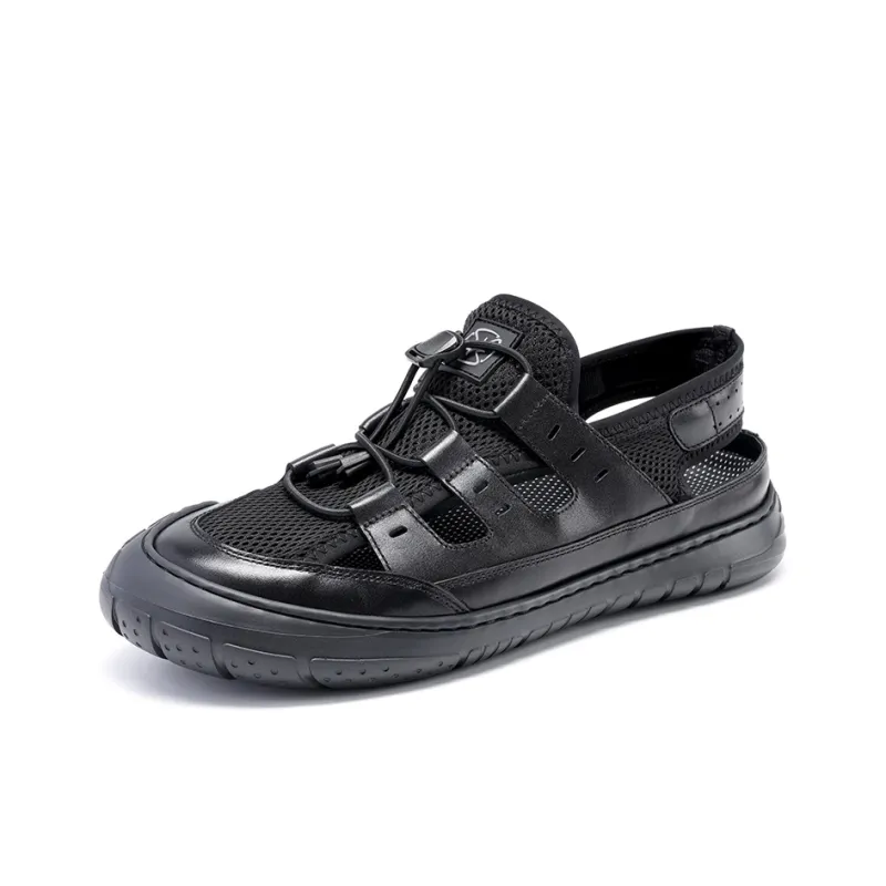 Satchi Beach Sandals Men's Black-1