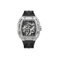 Silver Case Black Dial Black Tapes