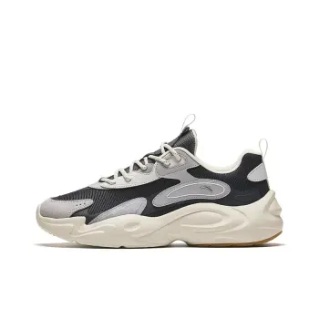 Anta Xingyun Anti-Slip Wear-Resistant Low-Top Chunky Sneakers Men's Black Gray