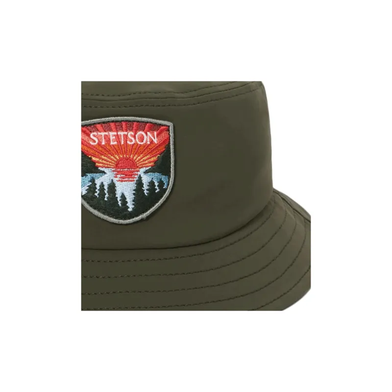 STETSON Acrylic Bucket Hats Unisex Olive Green-2