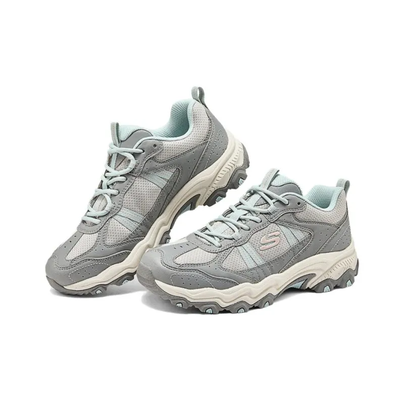 Skechers OUTDOOR Anti Slip Wear Resistant Low Top Chunky Sneakers Women's Gray-2
