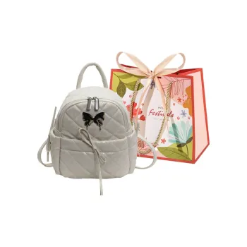 Cwatcun PU Backpack Regular Women's Silver/Ecru/Pink/Black