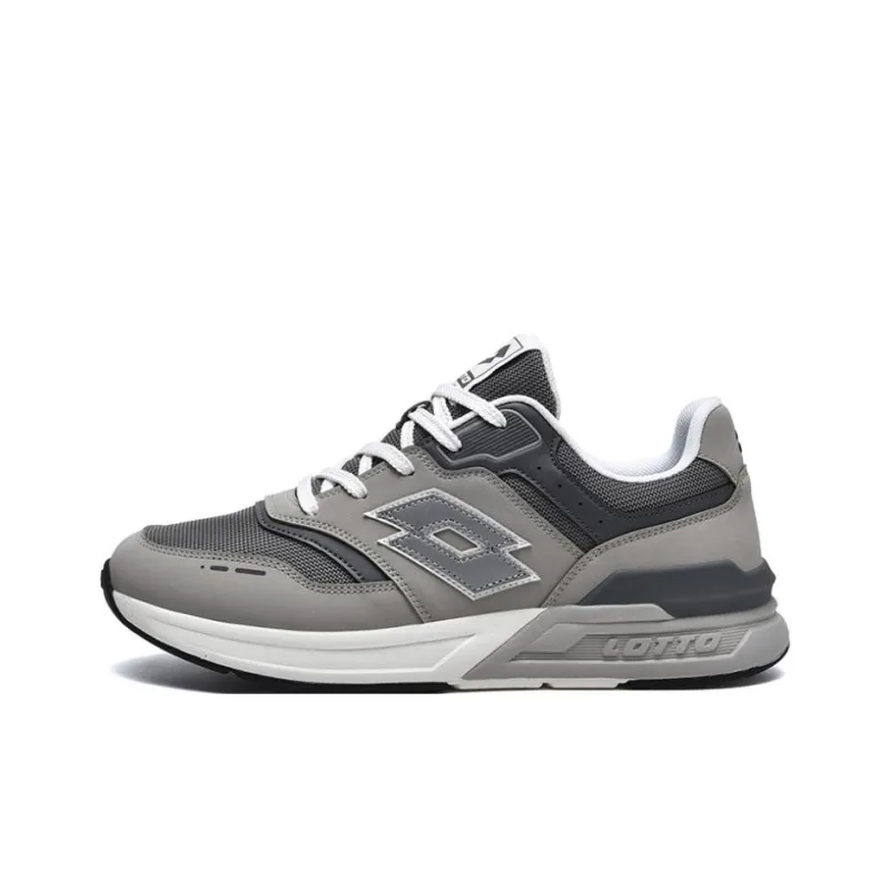 LOTTO Anti Slip Wear Resistant Low Top Casual Shoes Men's Gray-0