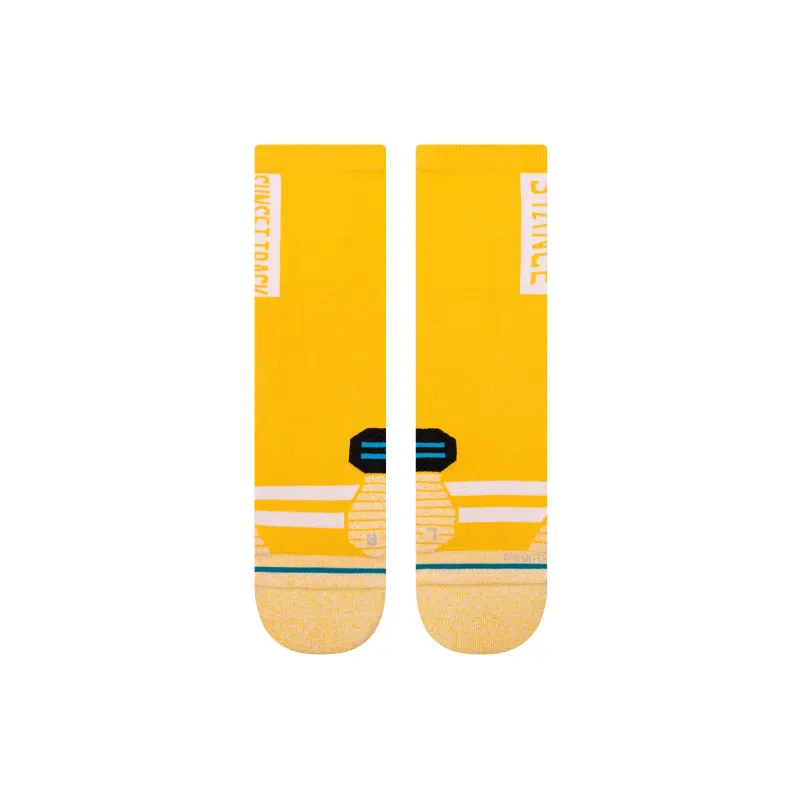 Stance x SunsetTrack Mid Calf Socks Unisex 1 Pack Yellow-1