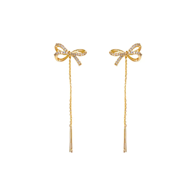 WAW Gold Plated Copper Drop Earrings Women's-0