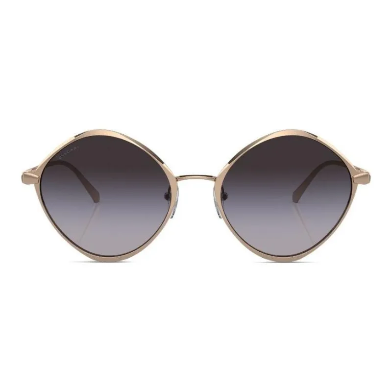 BVLGARI Round frame Engraved logo Sunglasses-1