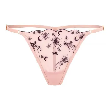 Victoria's Secret Cassiopeia G-String Panty / Pearl Underpants Women's 1 Pack Pink