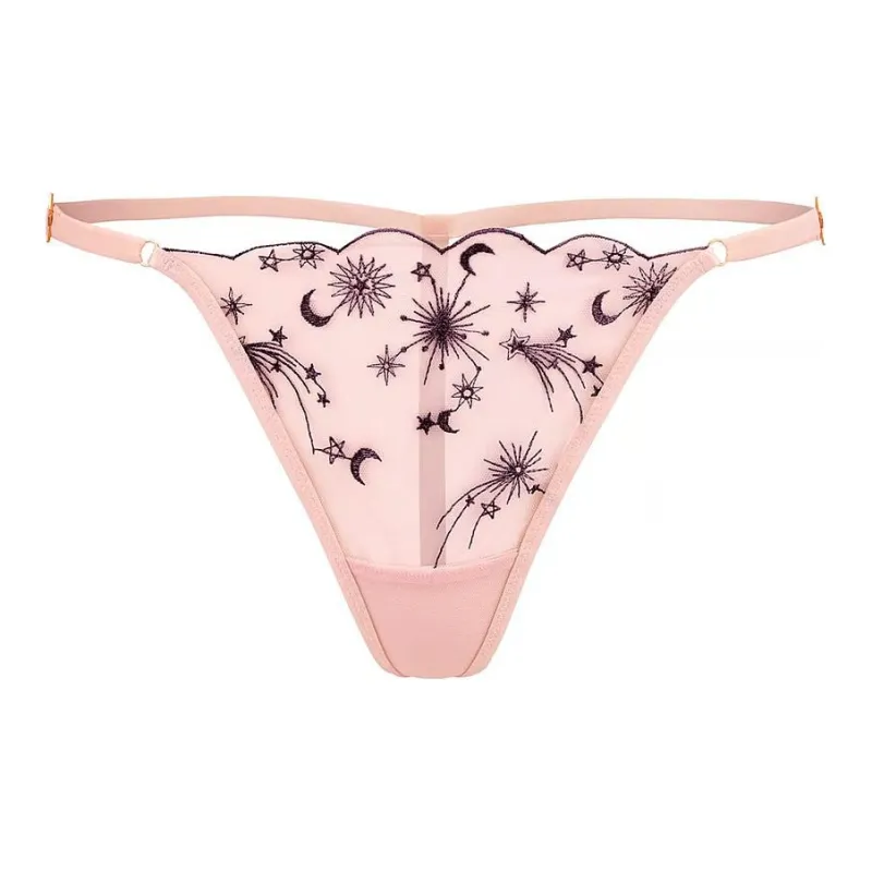 Victoria's Secret Cassiopeia G-String Panty / Pearl Underpants Women's 1 Pack Pink-0