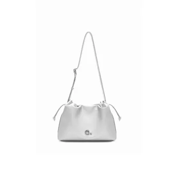 MUVA Cow Leather Cloud Crossbody Bag Shoulder Bag Women's Lunar Rock Silver/Twilight Black