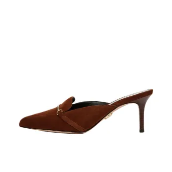 VERONICA BEARD Closed Toe Slippers 7cm Women's Umber