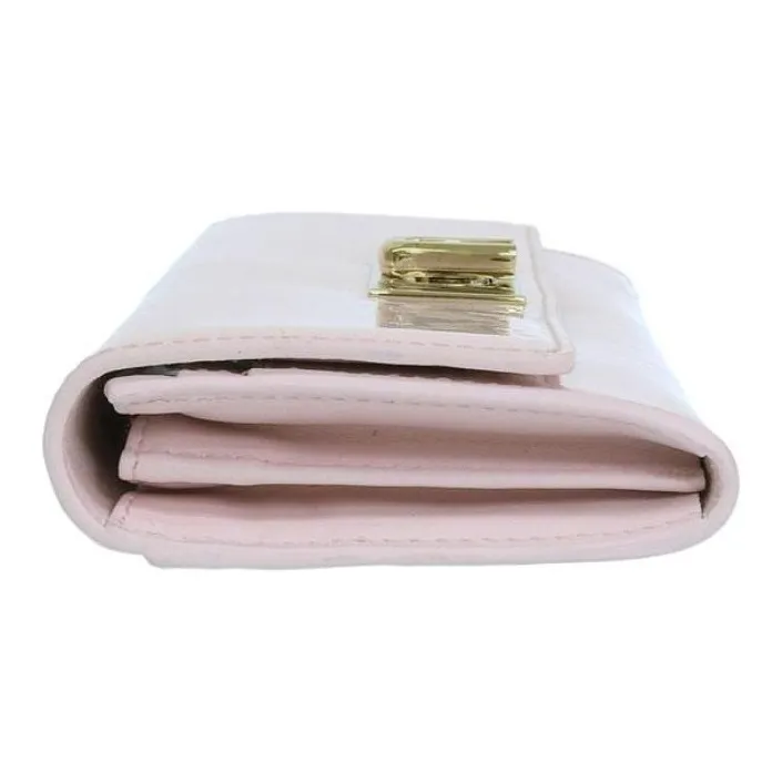 Furla Patent Leather Wallet Women's Pink-2