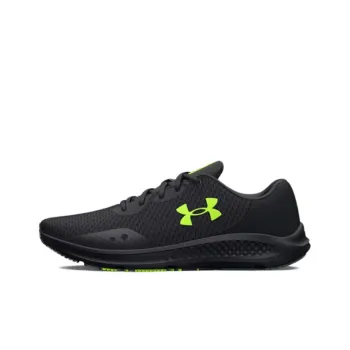 Under Armour Charged Pursuit 3 Anti-Slip Wear-Resistant Low-Top Casual Running Shoes Unisex Black Green