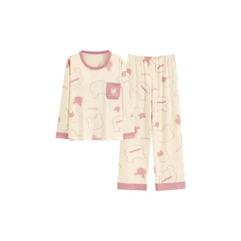 FENTENGCARE Pajama Set Women's Apricot