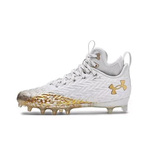 Under Armour Spotlight Clone Soccer Shoes Women's Mid-Top White Gold