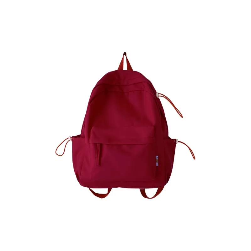 KAKAXI Composite Cloth Backpack Women's Black/White/Red/Green-0