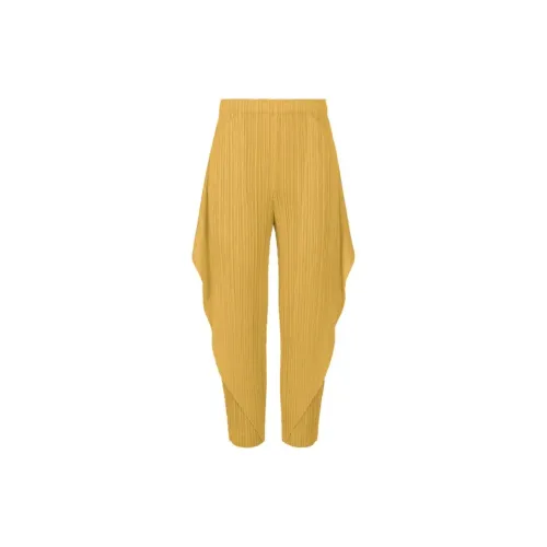 PLEATS PLEASE ISSEY MIYAKE Casual Pants Women's Yellow