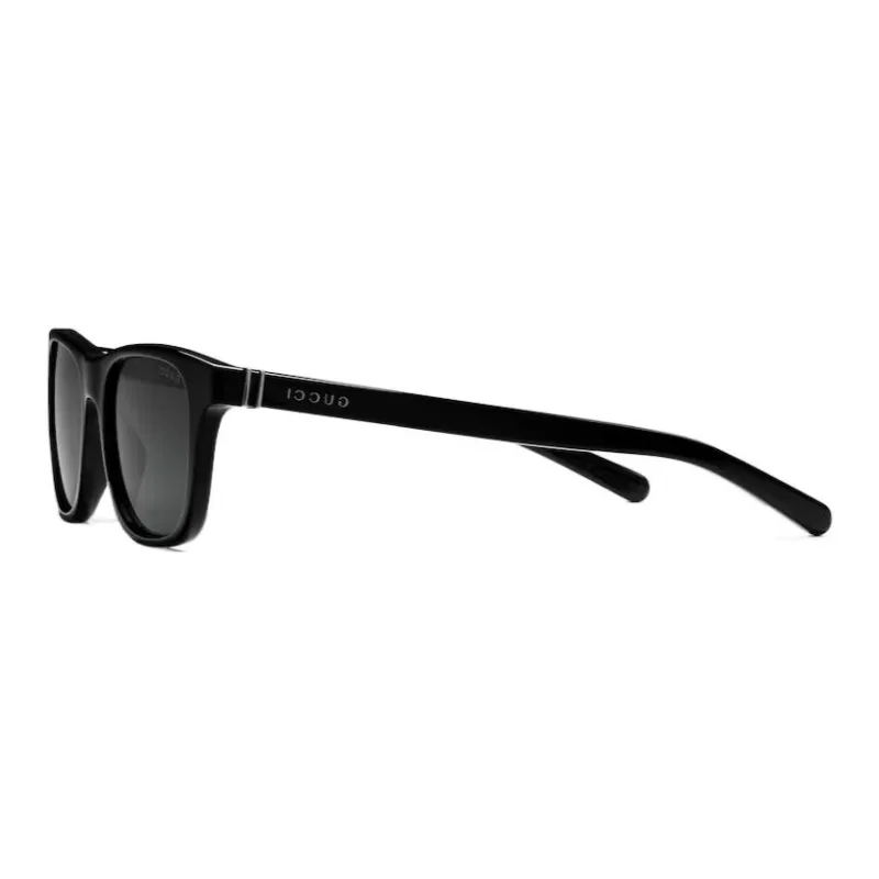 GUCCI Acetate Metal Square Sunglasses Men's Bright Black-1