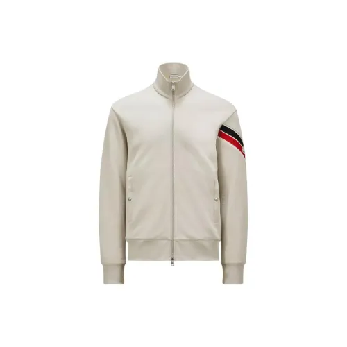 Moncler Stripe Detail Zip-up Sweatshirt